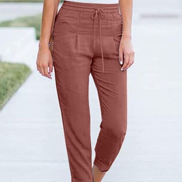 NWOT Acelitt Womens Casual  Drawstring Elastic Waist Pant's  Size S - Picture 3 of 11